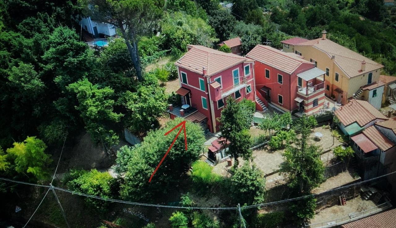 La Casa Rossa Arcola Con Vista Villa Eksteriør bilde