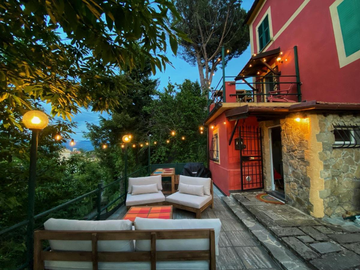La Casa Rossa Arcola Con Vista Villa Eksteriør bilde