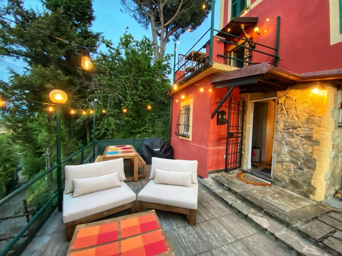 La Casa Rossa Arcola Con Vista Villa Eksteriør bilde